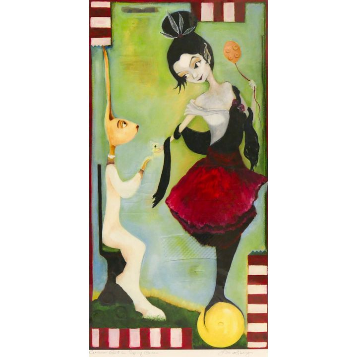 Lisa Albinger ''Circus Girl in Spring Green'' Print