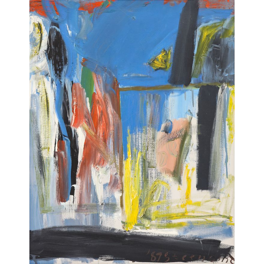 Jay Steensma ''Untitled'' (Cityscape) 1987 Oil