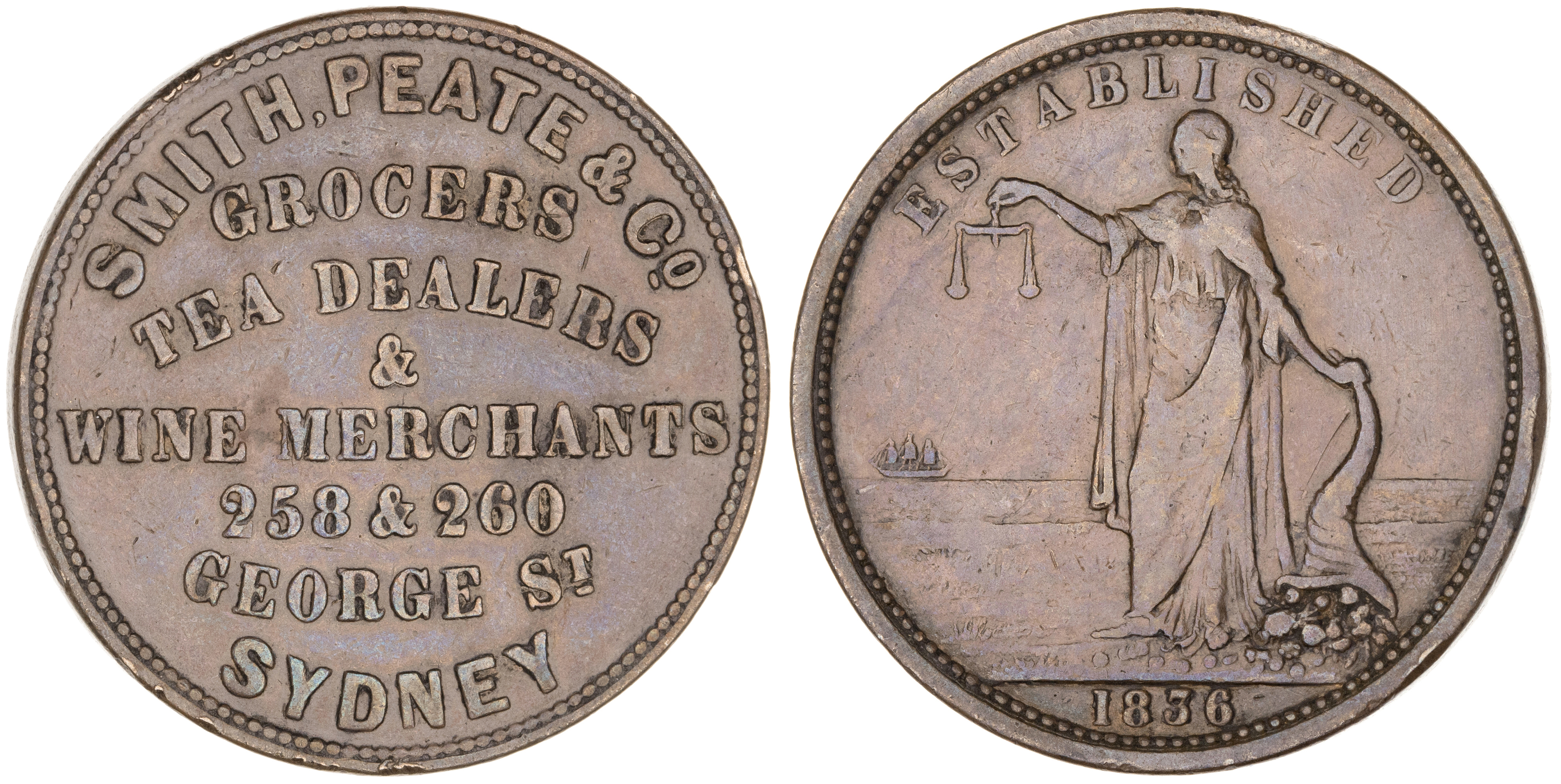 Sydney, New South Wales, Smith, Peate & Co., Penny, VF