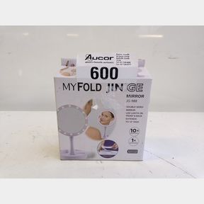 FOLDABLE DOUBLE-SIDED LED LIGHTS COSMETIC MIRROR