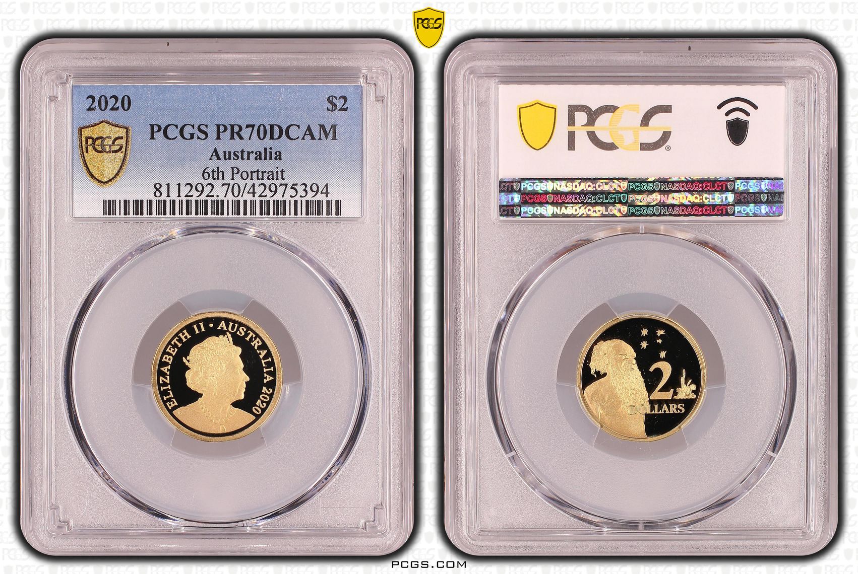 Elizabeth II, 6th Portrait, Two Dollar, PR70DCAM , 2020 PCGS POP - 26/0