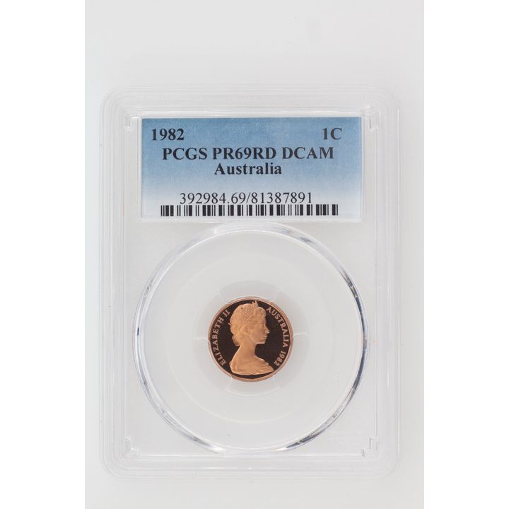 1982 Australia One Cent, 1c PCGS - PR69DCAM -891