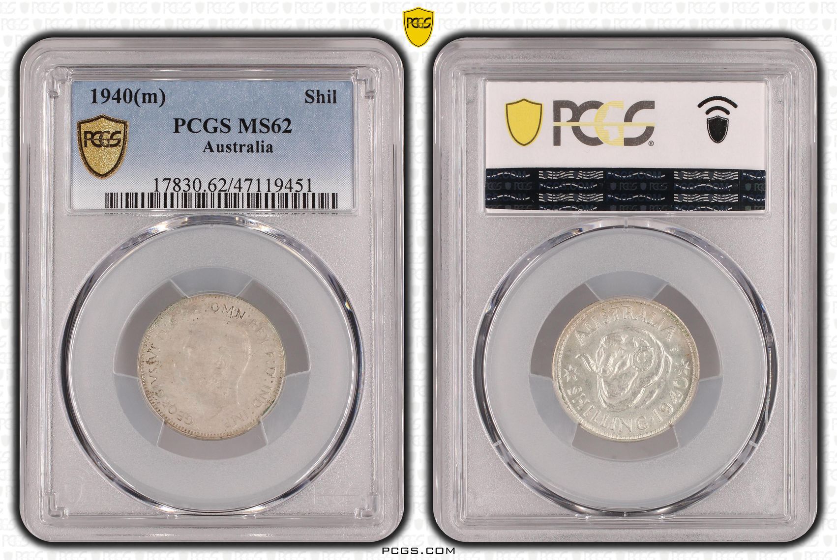 George VI, Shilling, 1940(m), PCGS MS62