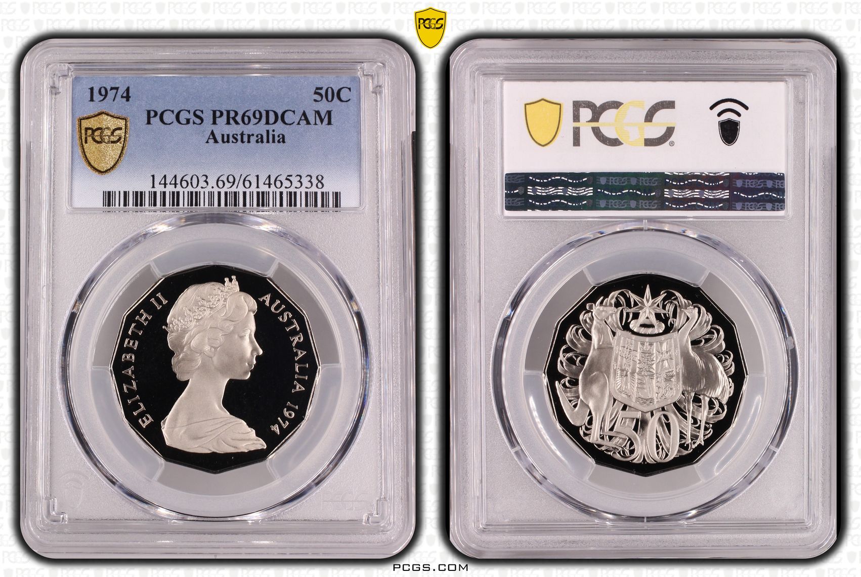 Fifty Cent, 1974, PCGS PR69DCAM