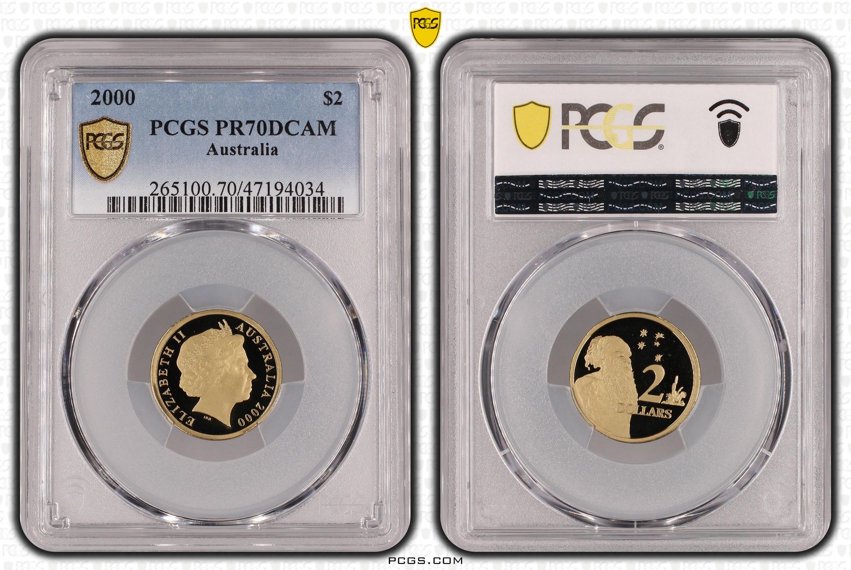 Elizabeth II, Two Dollar, 2000, PCGS PR70DCAM
