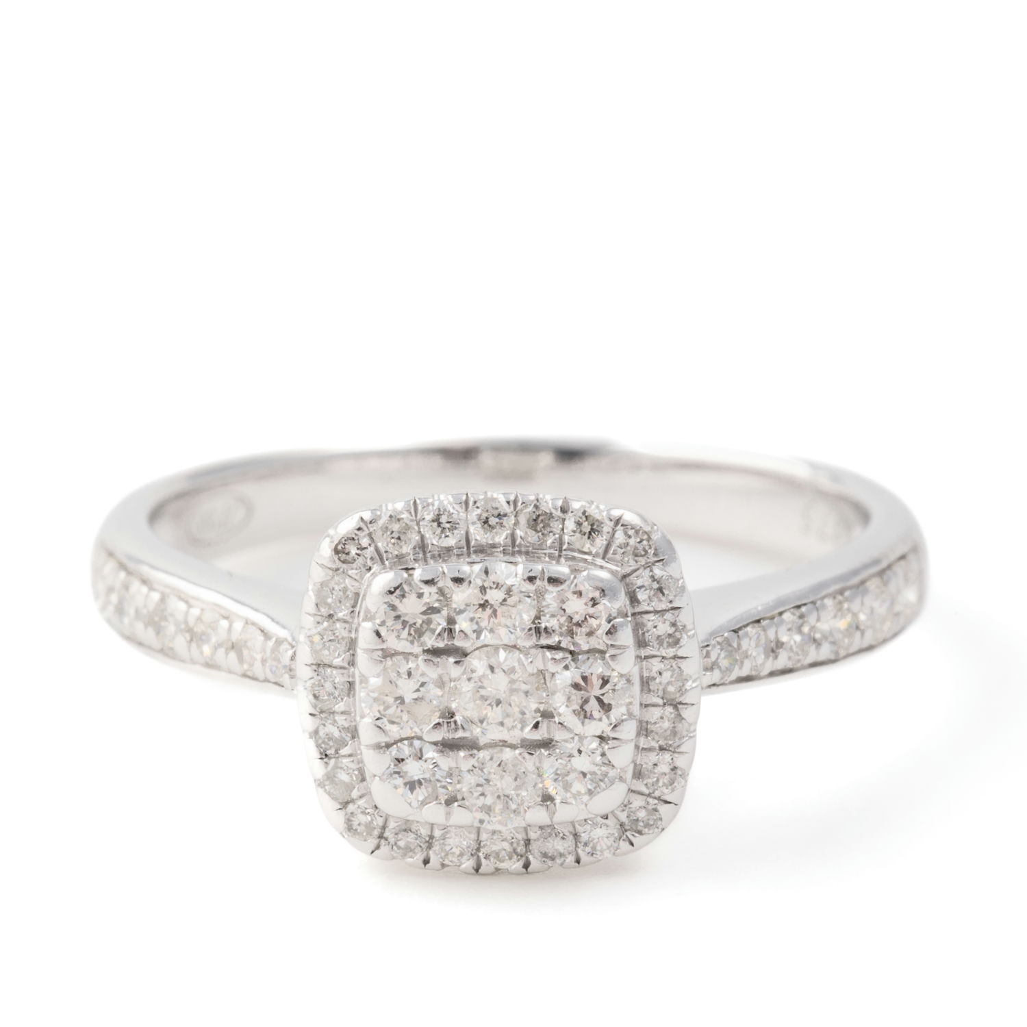 159 · Diamond Cluster Ring 9ct Gold