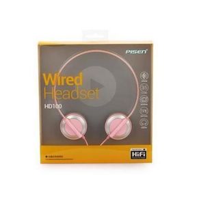 PISEN HD100-PINK CORDED PINK HEADPHONES - 51818/5104