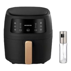 8L Digital Roaster Air Fryer with Oil Spray Bottle Black | USED/NOT WARMING UP