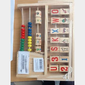 kids educational wooden abacus addition substration cal |