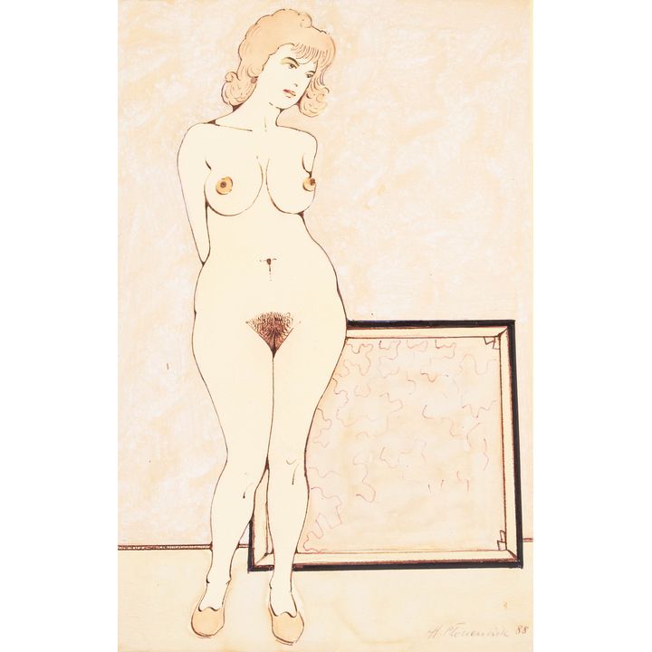 Henryk Płóciennik | Akt stojacy, 1988