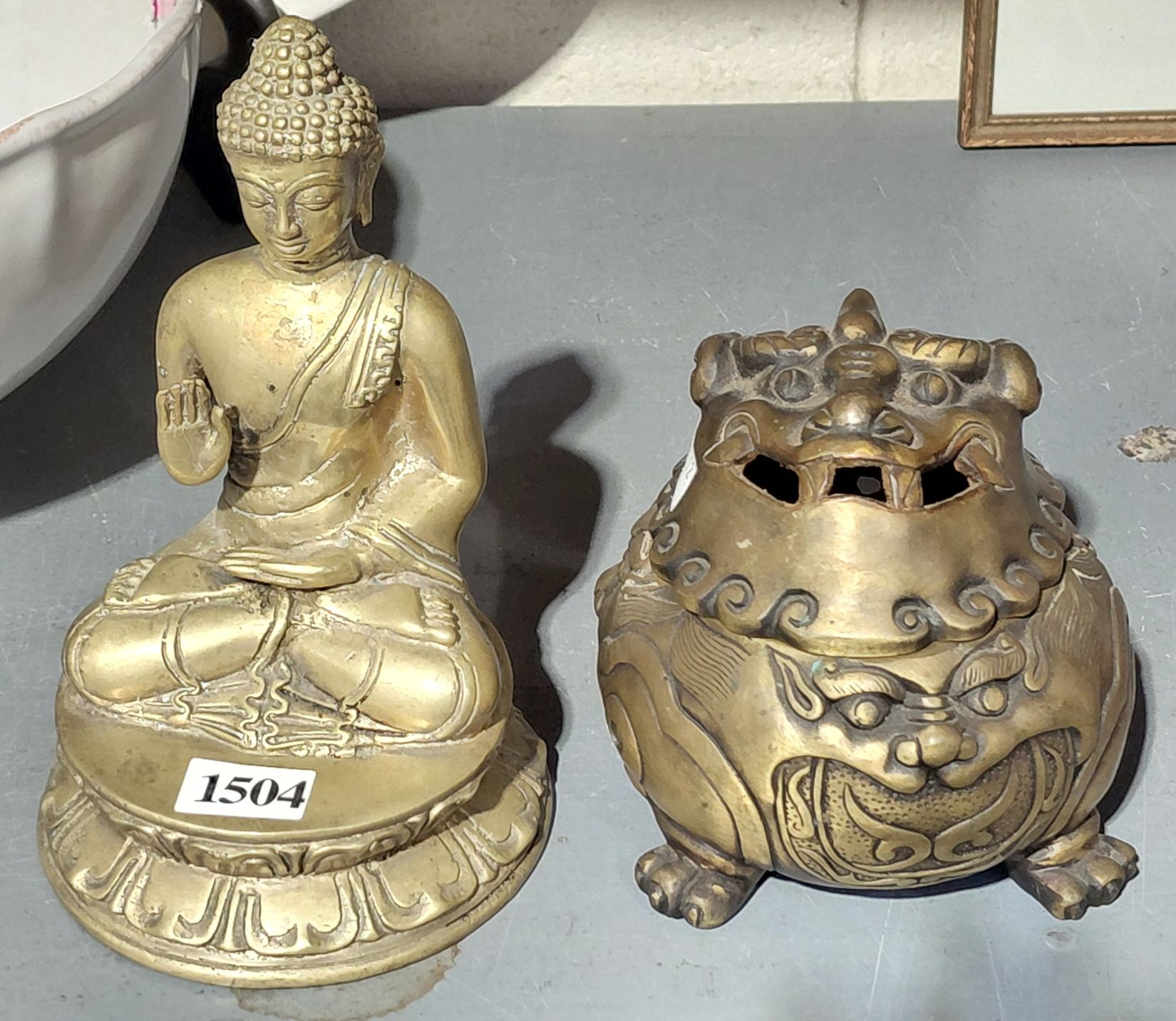 Brass Buddha And Demon Censor