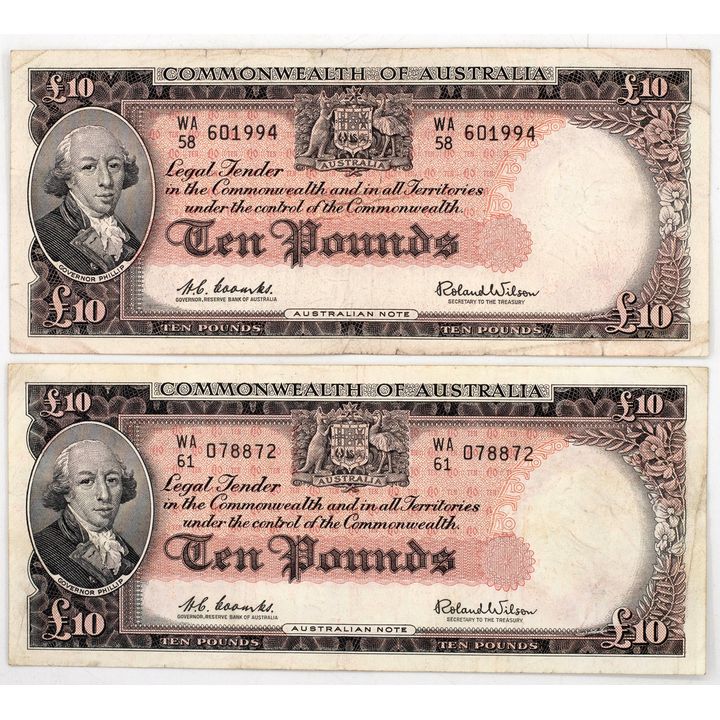 Coombs/Wilson, Ten Pounds, 1960, Fine