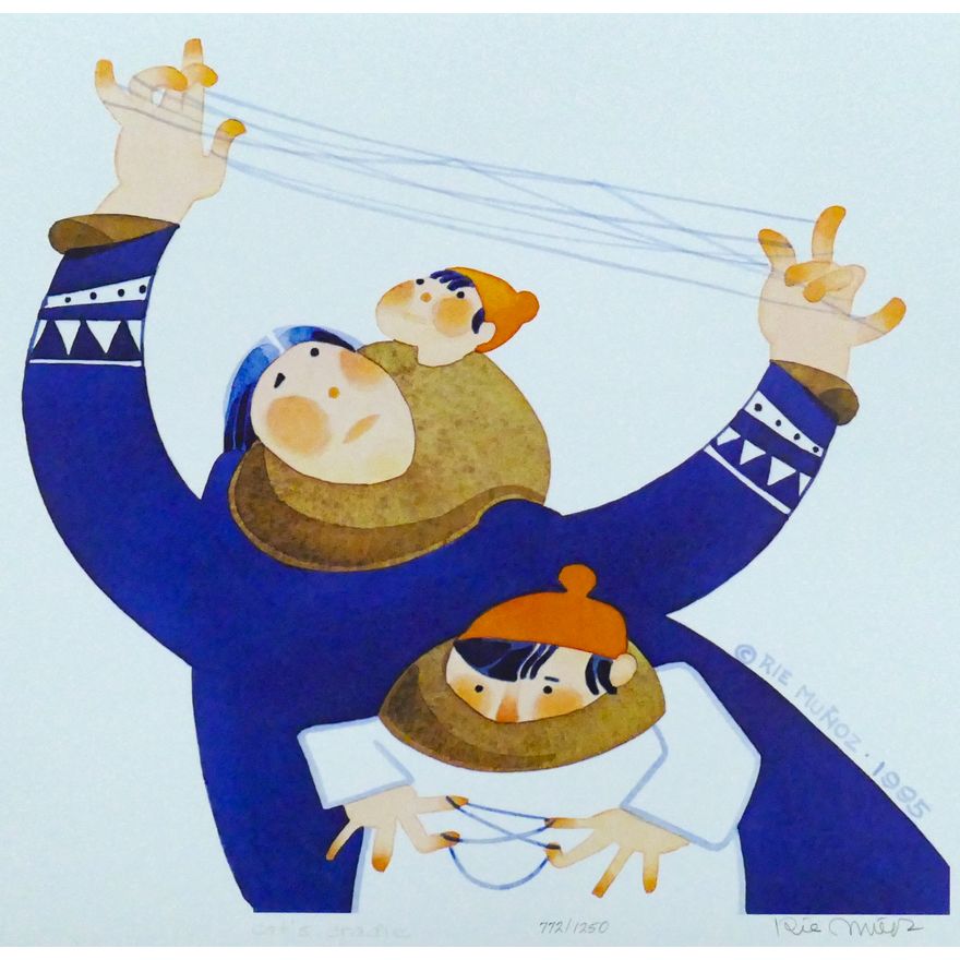 Rie Munoz ''Cat's Cradle'' 1995 Signed Print