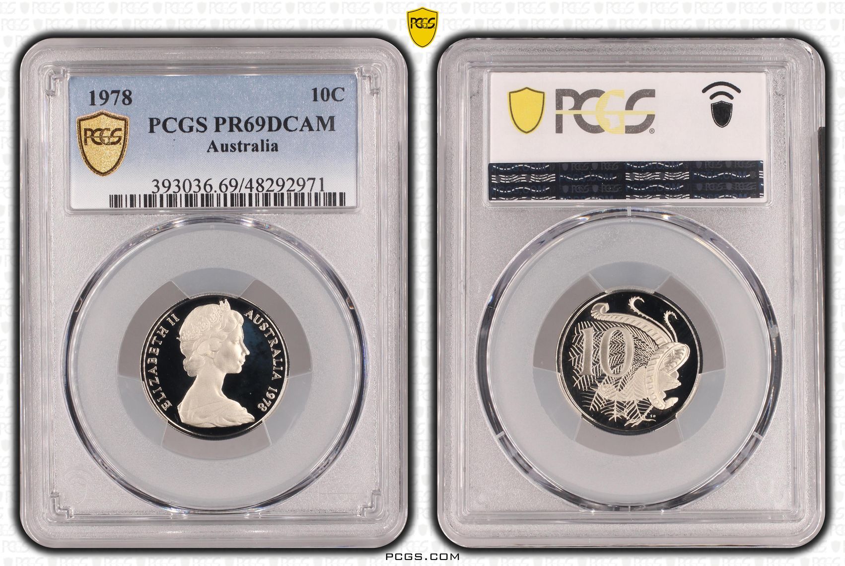 Ten Cent, 1978, Pcgs Pr69dcam