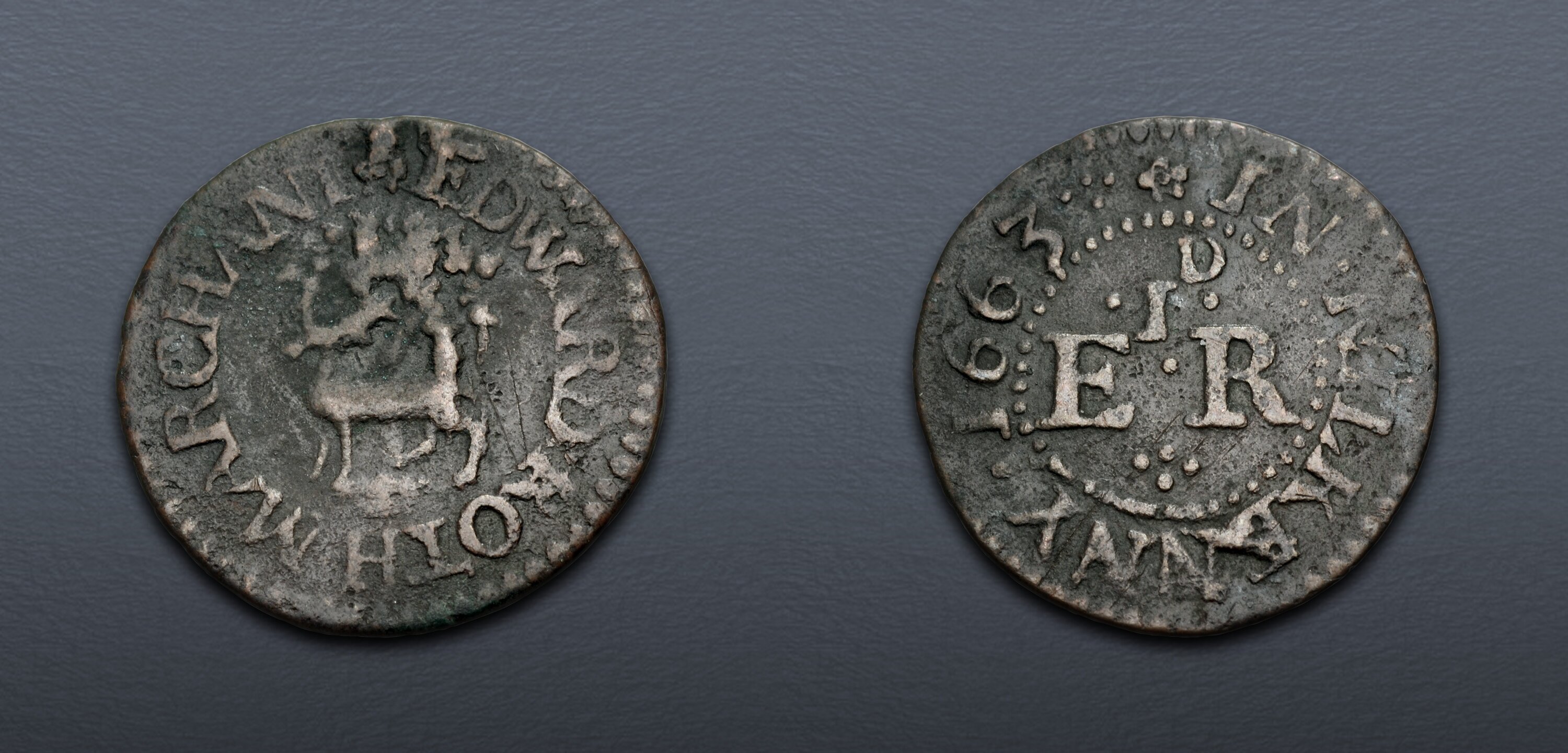 17th CENTURY, Ireland. Kilkenny. Edward Roth. CU Penny Token (16mm, 1. ...