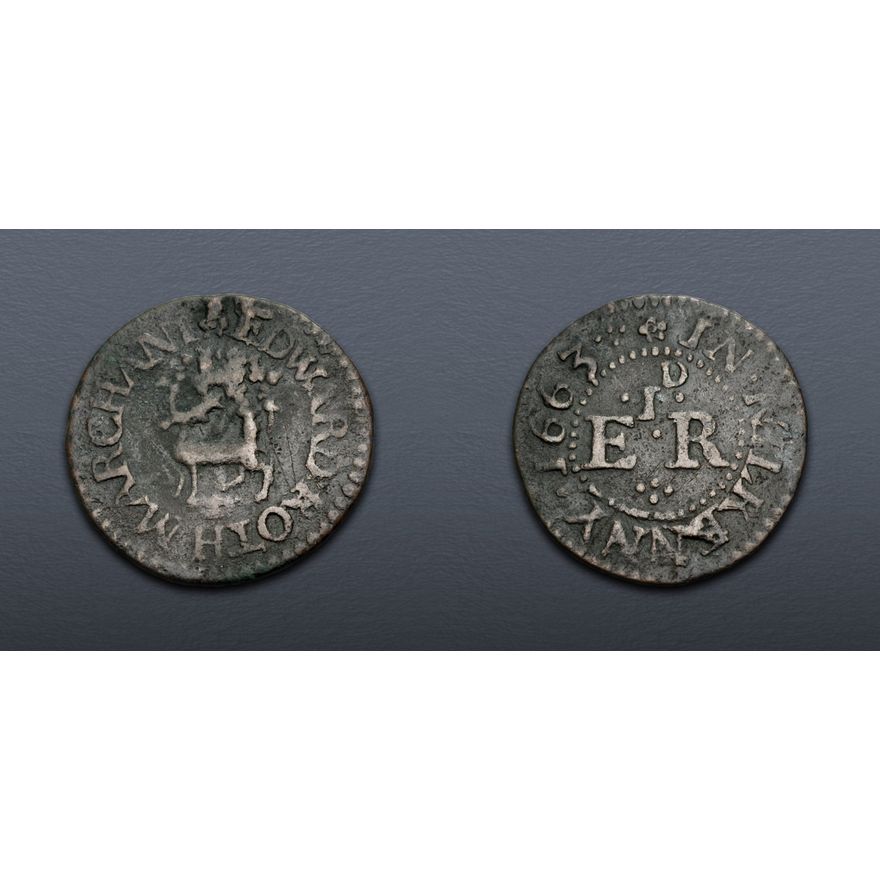17th CENTURY, Ireland. Kilkenny. Edward Roth. CU Penny Token (16mm, 1. ...