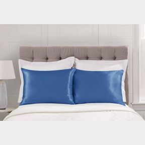 UNASSIGNED SILKY SATIN PILLOWCASE FOR HAIR AND SKIN KING SATIN PILLOWCASE WITH ZIPPER (PILLOWCASE SET OF 2)