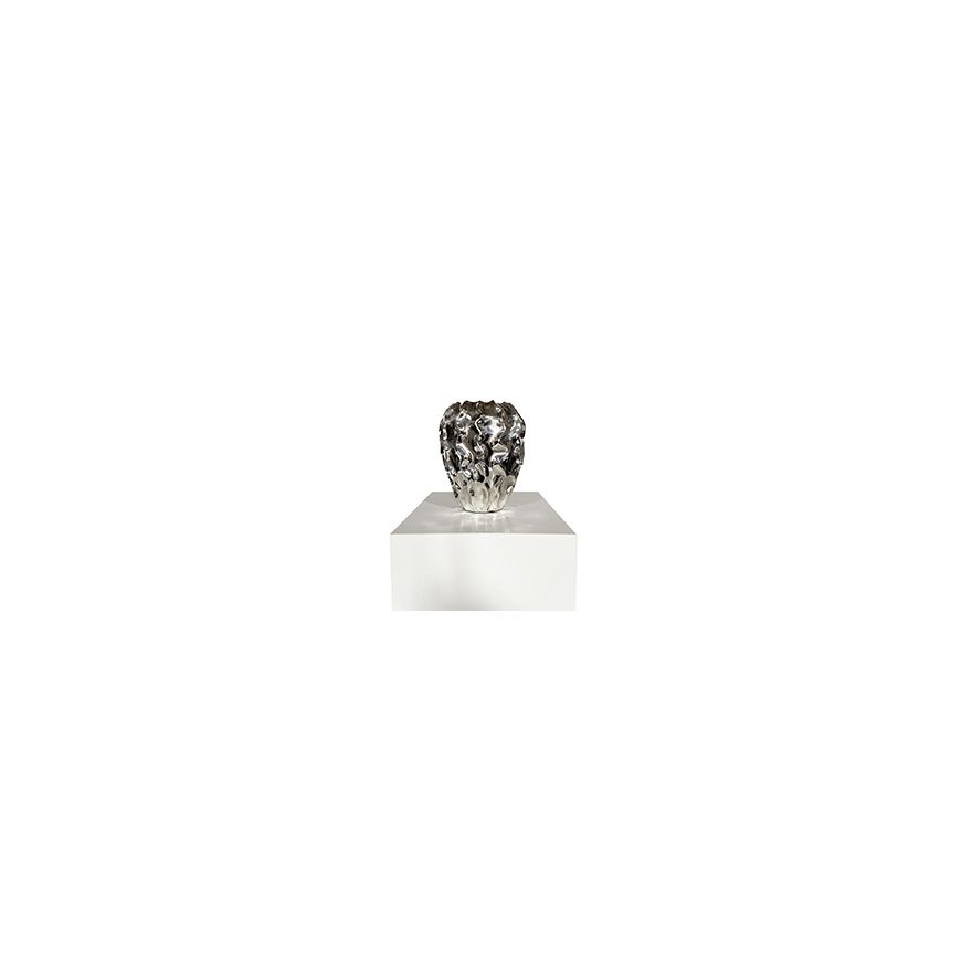 A stylish Italian silver vase by Pampaloni, Florence, post 1970, stamped ‘925’