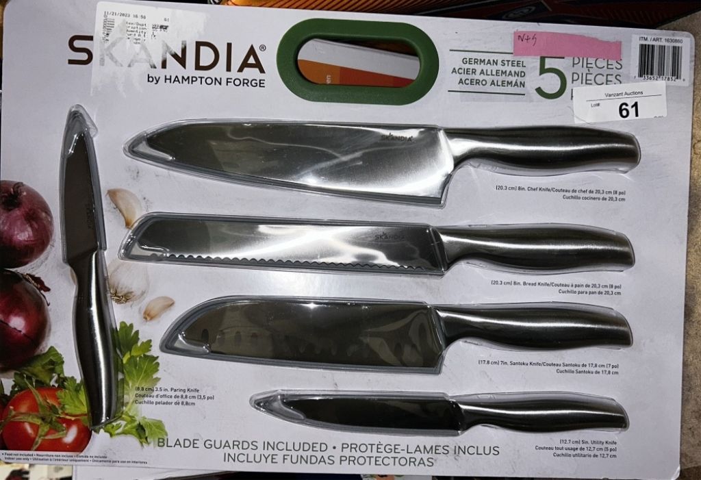 Skandia 5Piece Stainless Steel Cutlery Set Vanzant Auctions