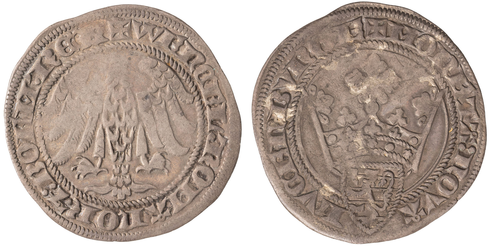 Luxembourg, Wenceslas II, Duchy, One Gros, 1383-88, gF