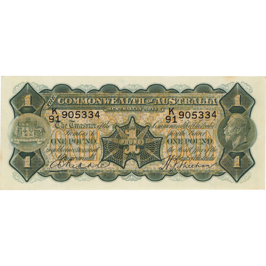 Riddle/Sheehan, One Pound, 1932,  aEF