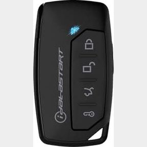IDATASTART 1-WAY, 5-BUTTON REPLACEMENT TRANSMITTER. COMPATIBLE WITH AN2300A FM ANTENNA. ENABLES REMOTE START, LOCK, UNLOCK, TRUNK
