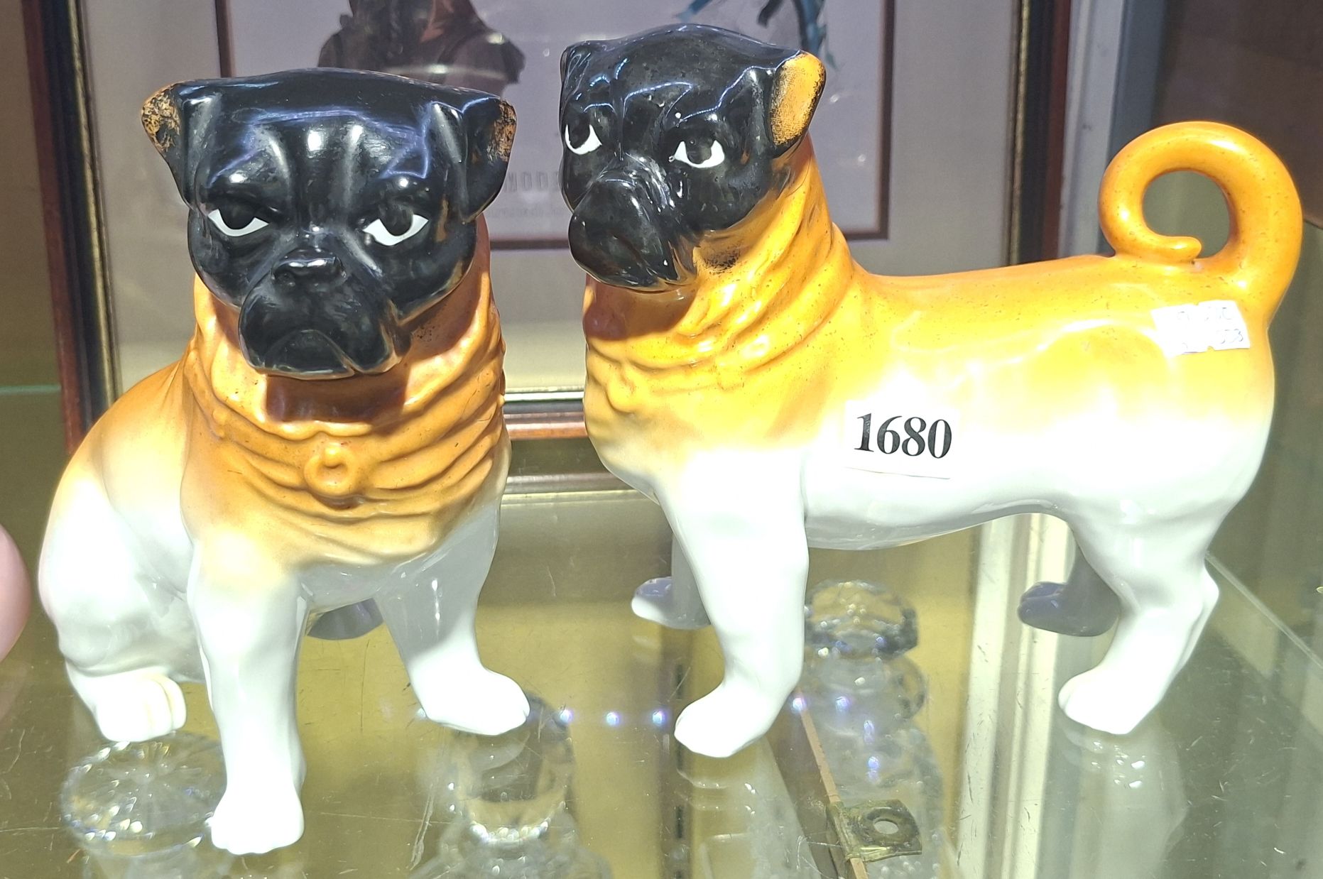 Monkey Face Pug Figurines