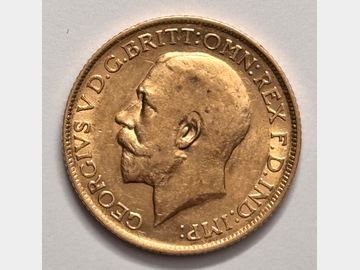 1912 GEORGE V LONDON MINT GOLD SOVEREIGN