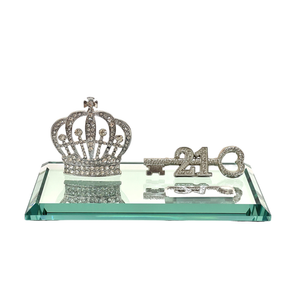 21st Key Gents Diamant Silver Crown with Metal Key |