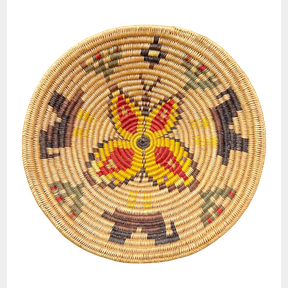 Butterfly Themed Navajo Basket Attributed To The Black Family