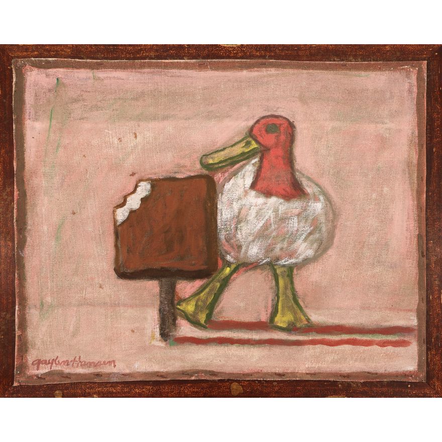 Gaylen Hansen ''Ice Cream Cone and Duck'' 2003 Oil