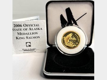 2006 STATE OF ALASKA 1/2oz (.9999) GOLD MEDALLION