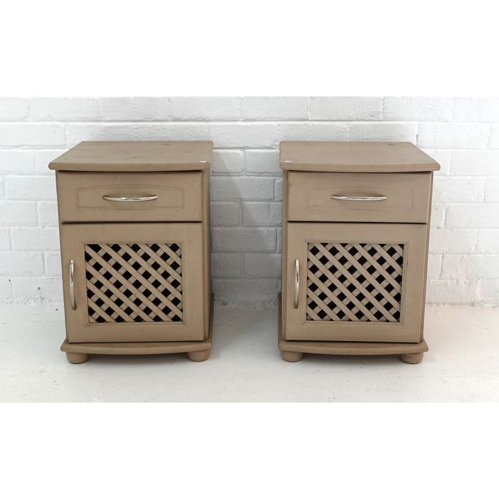 PAIR OF PAINTED PEDESTALS