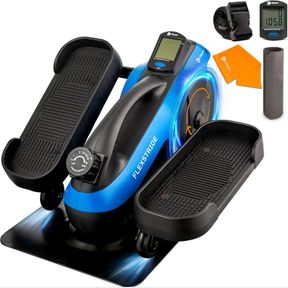 ONE SIZE LIFEPRO UNDER DESK ELLIPTICAL EXERCISE MACHINE - COMPACT UNDER DESK PEDAL EXERCISER- ELLIPSE LEG EXERCISER -MINI STEPPER
