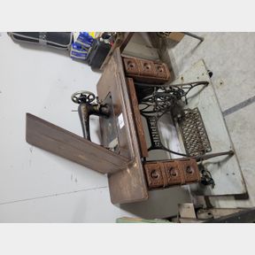 Antique Cast Iron and wood Treadle sewing machine