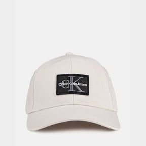 CALVIN KLEIN JEANS MONO LOGO PtATCH OFF-WHITE CAP - 51632/812