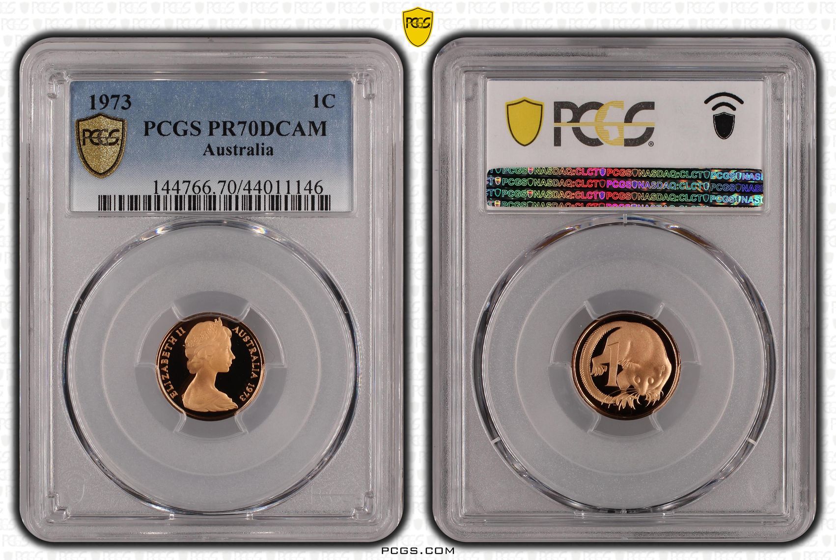 1973 Australia One Cent, 1c PCGS - PR70DCAM POP 5/0 -146