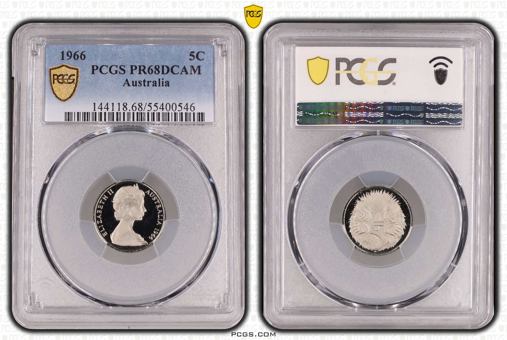 Five Cent, 1966, PCGS PR68DCAM