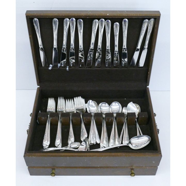 79pc International ''Blossom Time'' Sterling Flatware Service