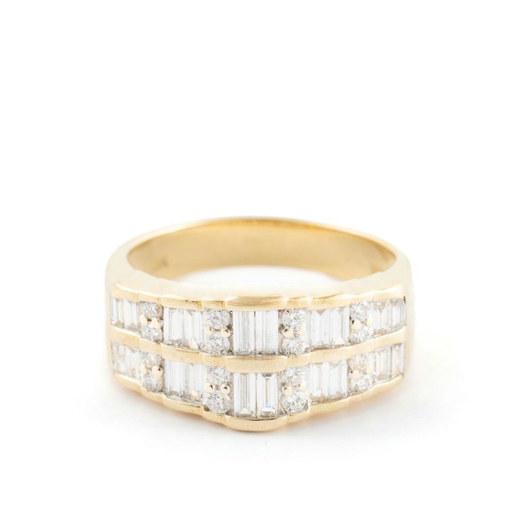1970s Half Carat Diamond 18ct Gold Ring