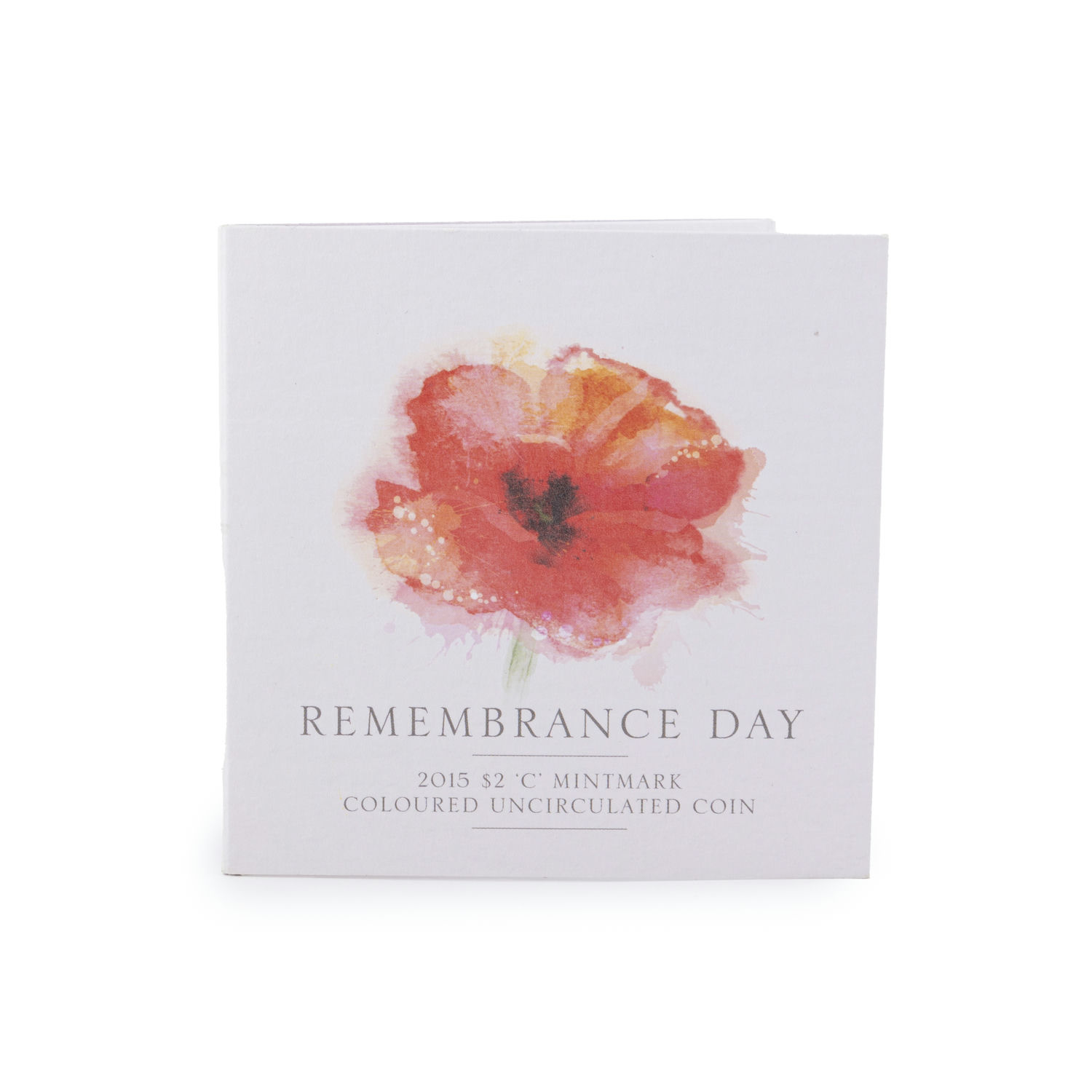 Remembrance Day Trifold, Two Dollars, 2015-C, UNC
