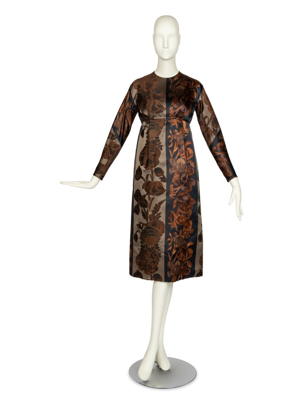 Galanos Silk Dress, 1960s