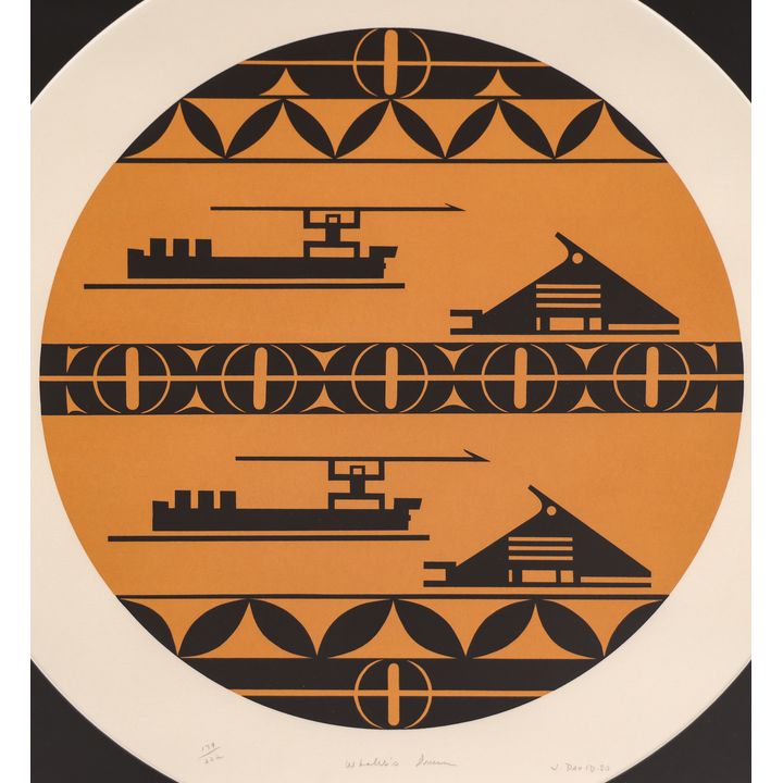 Joe David ''Whaler's Dream'' 1980 Serigraph