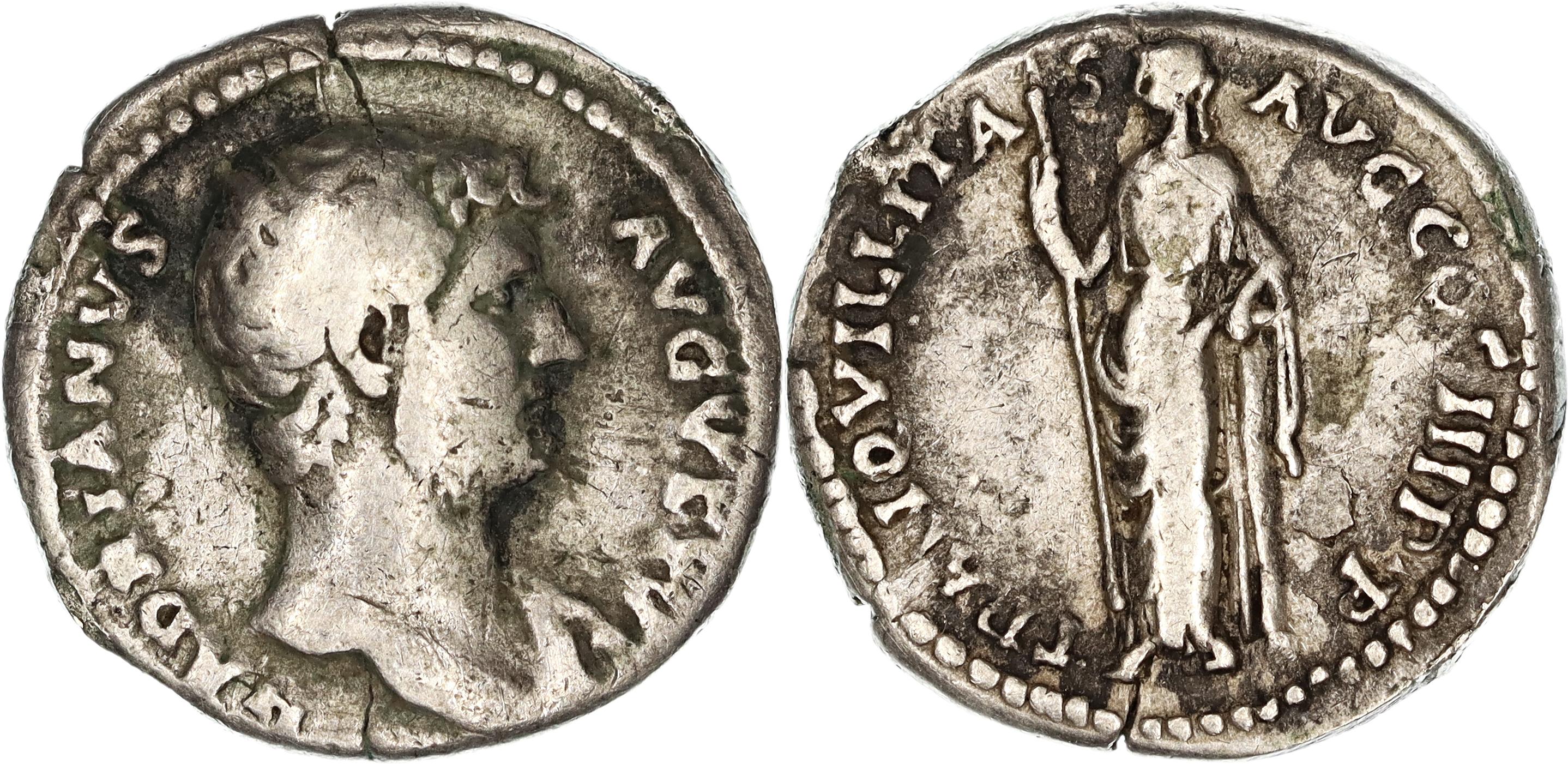 Roman Empire, Hadrian, Silver Denarius, 132-134 AD, gF-nVF