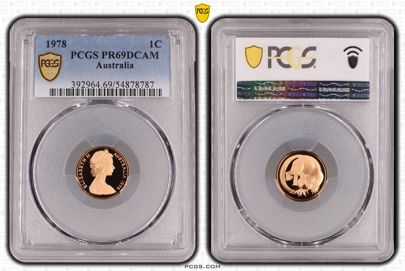 One Cent, 1978, Pcgs Pr69dcam