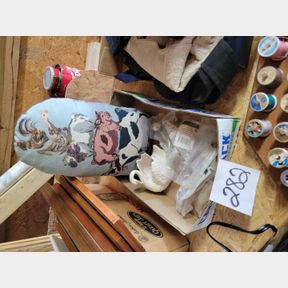 Decorative animal pillow, lawn and door hardware