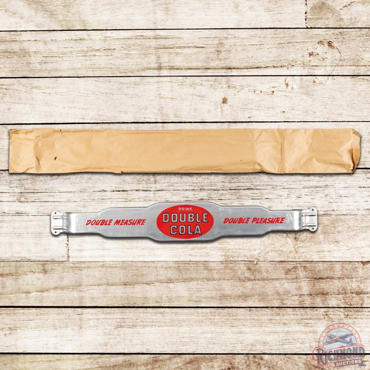 NOS Drink Double Cola Double Measure Double Pleasure Door Push w/ Paper