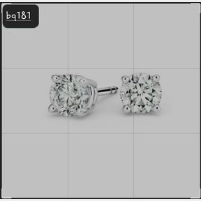 18ct White Gold Studs With 0.38ct Diamonds - 51533/280
