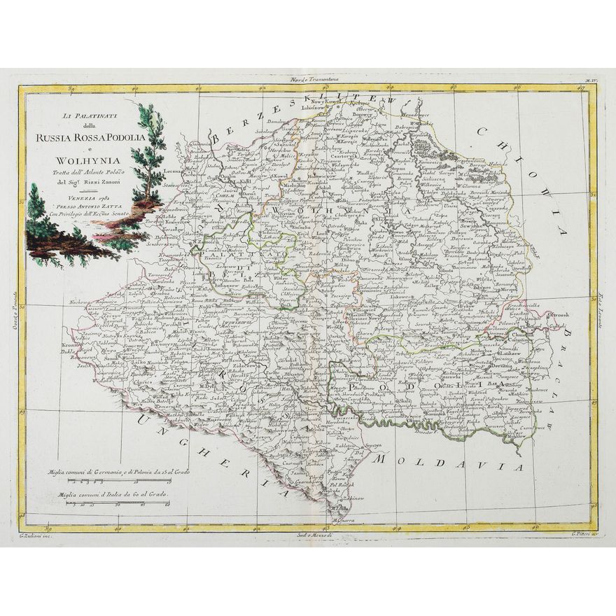 Giovanni Antonio Rizzi-Zannoni | Li Palatinati della Russia Rossa Podolia e Wolhynia…