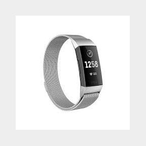 MDM Electron Milanese loop for Fitbit Charge 3 Charge 4- Silver - Bar 9901049280136-51748/4580